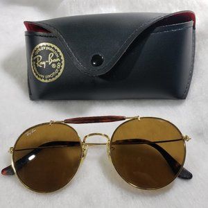 Ray-Ban B&L Vintage Outdoorsman Round Sunglasses